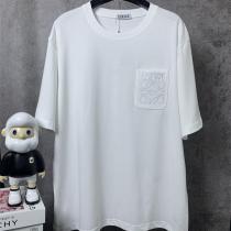 ロエベ スーパーコピー Tシャツ メンズ ポケット刺繍ロゴ入り 半袖 クラシックカジュアルスタイル LOEWE