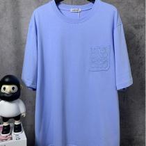 ロエベ スーパーコピー Tシャツ メンズ ポケット刺繍ロゴ入り 半袖 クラシックカジュアルスタイル LOEWE