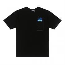 ロエベ 偽物 Tシャツ ハウルの動く城 カルシファー ポケット刺繍デザイン ルーズフィット 男女兼用 LOEWE