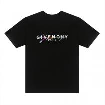 ジバンシィ 偽物 Tシャツ マルチカラーアートロゴプリント カジュアル半袖T モード系 GIVENCHY