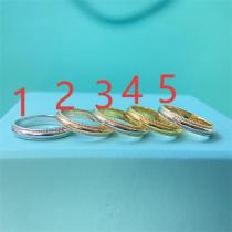 Tiffany&Co コピー リング ミルグレイン エッジクラシックバンドリング シルバー＆ゴールドコンビ ティファニー