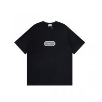 ディオール コピー Tシャツ ロゴプレート風ワッペン付き カジュアルコットンユニセックストップス DIOR