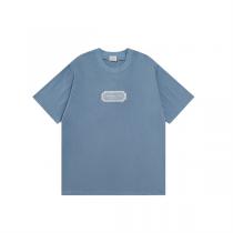 ディオール コピー Tシャツ ロゴプレート風ワッペン付き カジュアルコットンユニセックストップス DIOR