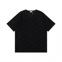DIOR コピー Tシャツ オブリークジャカード モノグラム総柄 コットンラグジュアリーTシャツ ディオール