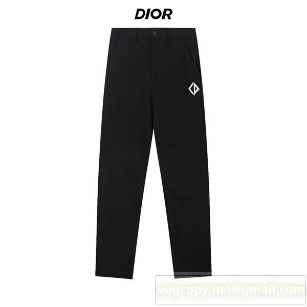 DIOR 偽物 テクニカルロゴ スウェットパンツ シャープデザイン ストレートフィット モード系 ディオール