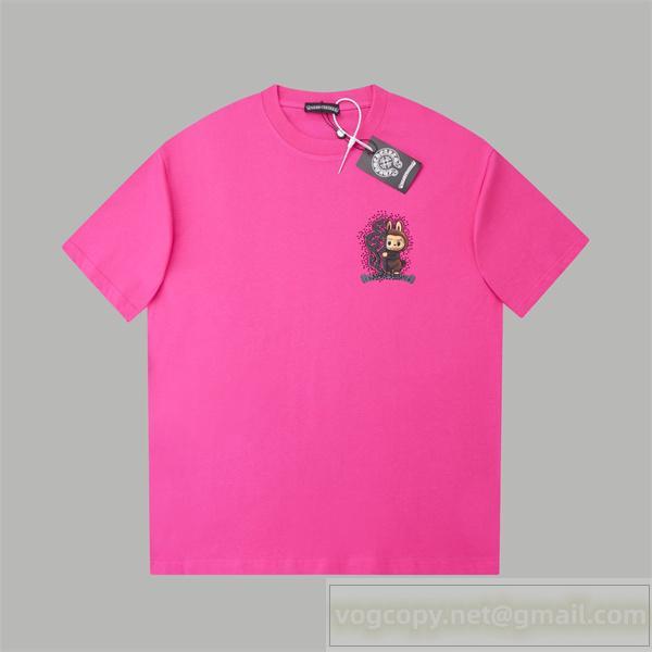  CHROME HEARTS コピー Tシャツ キャラクターグラフィック 個性派 カジュアル トレンド人気 クロムハーツ
