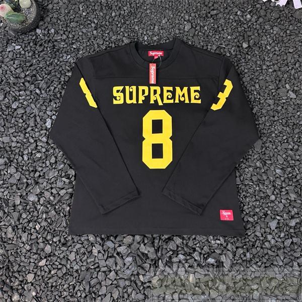 シュプリーム コピー 長袖Tシャツ バックナンバー8入り ロゴ刺繍 ストリートファッション SUPREME