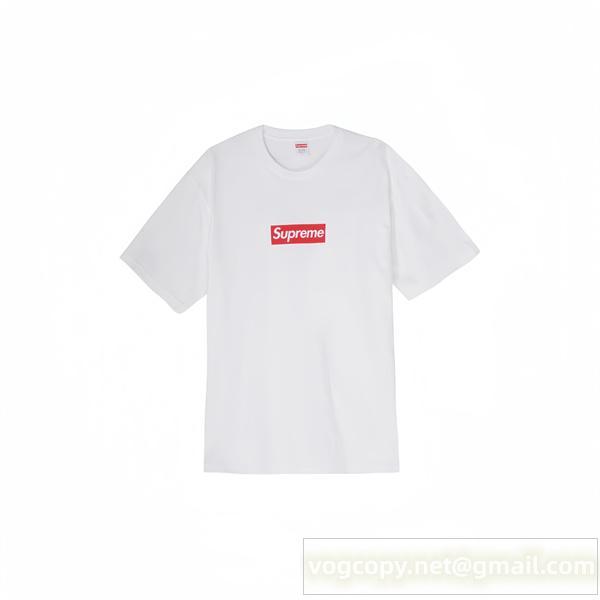 特価 シュプリーム コピー Tシャツ 定番ボックスロゴ×住所プリント 話題 ホワイト 期間限定 SUPREME