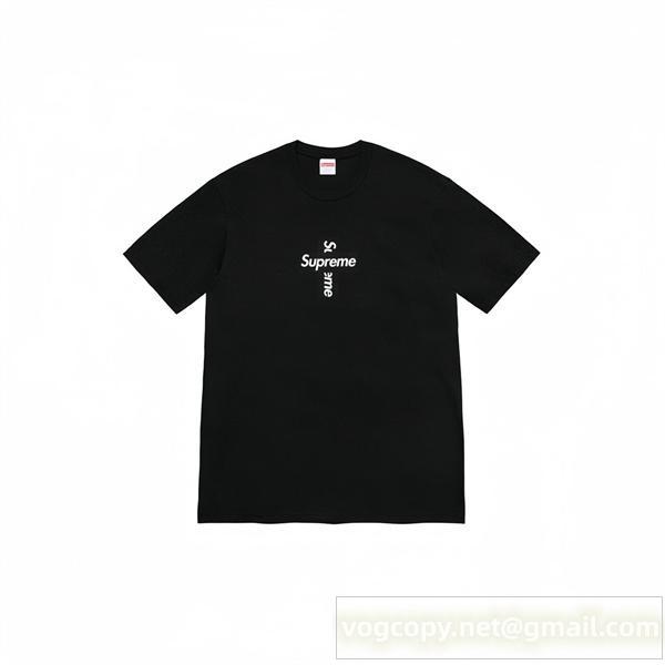 SUPREME スーパーコピー Tシャツ クロスロゴ センタープリント 多色展開 ストリート定番 シュプリーム