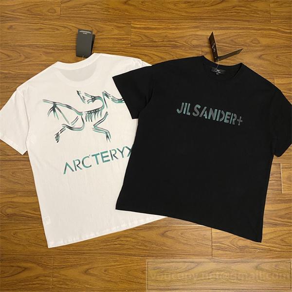  セール ジルサンダー コピー Tシャツ × ARC'TERYX コラボ 恐竜ロゴ バックプリント おすすめ JIL SANDER