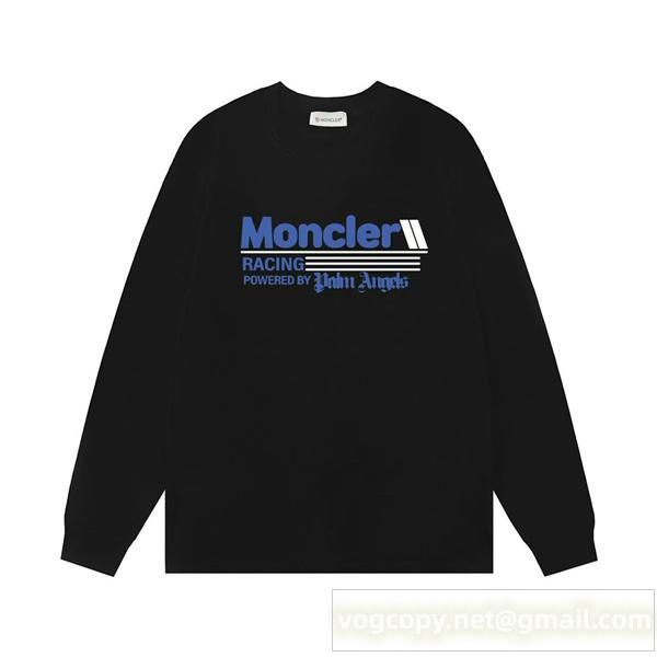 MONCLER コピー 長袖Tシャツ パームエンジェルス コラボ ロゴプリント お洒落 モンクレール