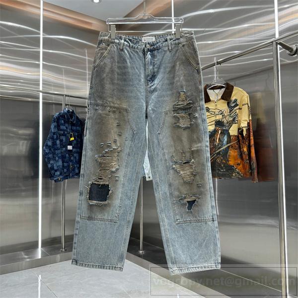  マルジェラ スーパーコピー ジーンズ ヴィンテージウォッシュ クラッシュダメージ加工 Maison Margiela