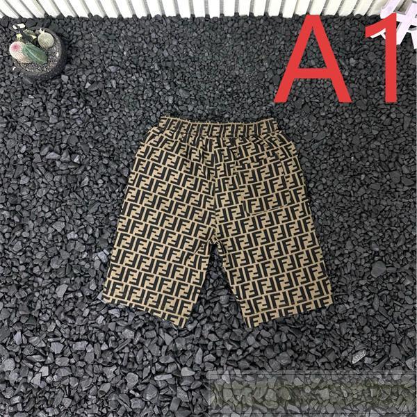  FENDI コピー ハーフパンツ FF総柄モノグラム ロゴプリント入り カジュアル メンズ フェンディ