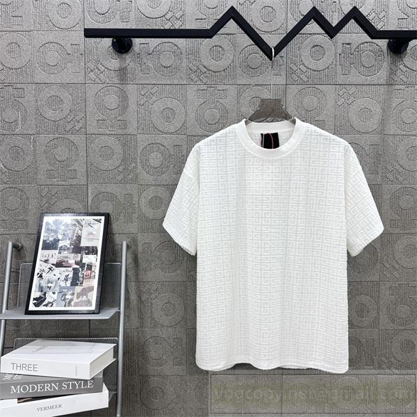 GIVENCHY 偽物 Tシャツ 総ロゴ織り込み 高品質コットン生地 使用感抜群 人気定番 ジバンシィ