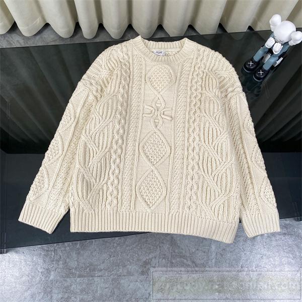 CELINE スーパーコピー セーター 立体編みアラン模様 ケーブルニット クラシック 上品 セリーヌ