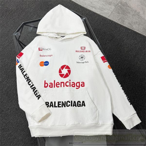 バレンシアガ コピー パーカー 多ロゴデザイン モード系限定アイテム 着心地抜群 BALENCIAGA