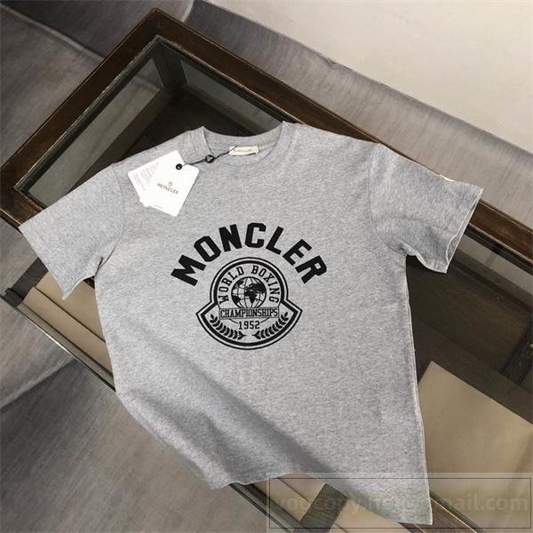 MONCLER スーパーコピー ヴィンテージ風 ボクシングロゴ Tシャツ 存在感抜群 モンクレール