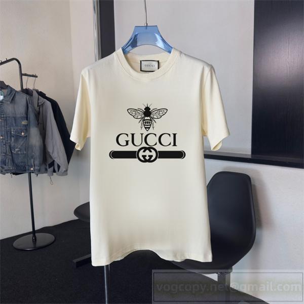 Gucc1 コピー Tシャツ プレミアム 蜂とロゴ刺繍デザイン スタイリッシュ＆洗練 Gucc1