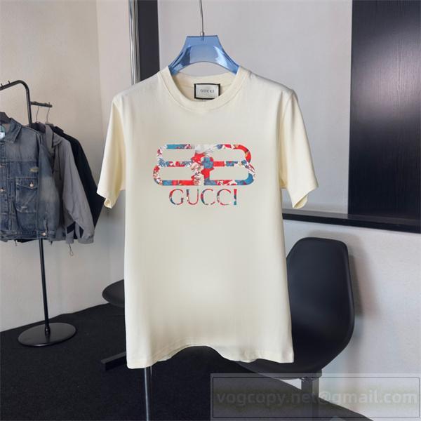 Gucc1 コピー Tシャツ 鮮やかな フラワーロゴデザイン スタイリッシュ＆トレンディ Gucc1