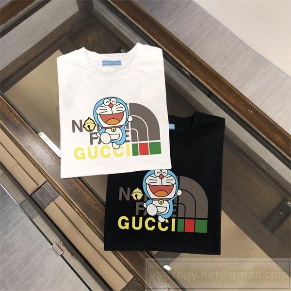  Gucc1 スーパーコピー Tシャツ ユニークな ドラえもんデザイン カジュアル＆楽しい Gucc1