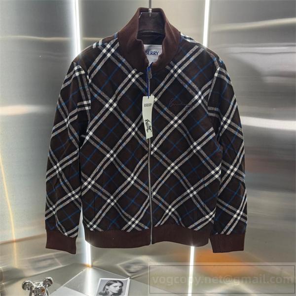 バーバリー スーパーコピー ジャケット チェック柄 モダン シンプル エレガント BURBERRY
