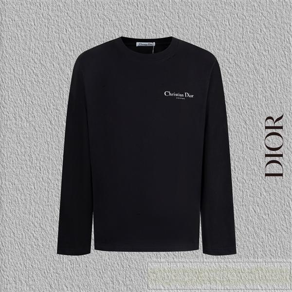 DIOR スーパーコピー クラシック エレガンス ロゴ プリント おすすめ 長袖 Tシャツ ディオール