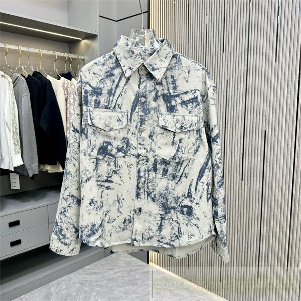 Maison Margiela スーパーコピー アートペイント風 モード デニムジャケット メゾンマルジェラ