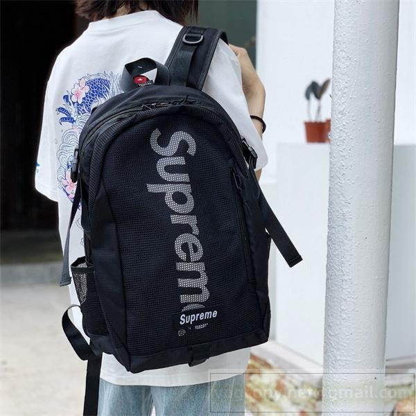 Supreme コピー 大容量ストリート 多機能 メッシュフロント バックパック シュプリーム