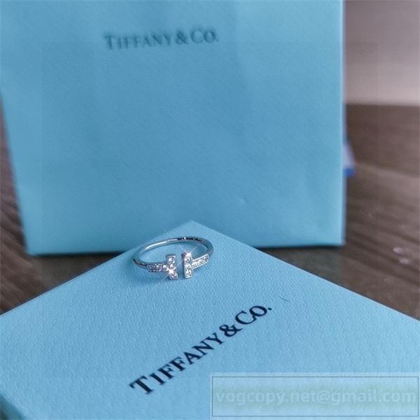 Tiffany&Co スーパーコピー 指輪 Tワイヤー ダイヤモンド ホワイトゴールド ティファニー