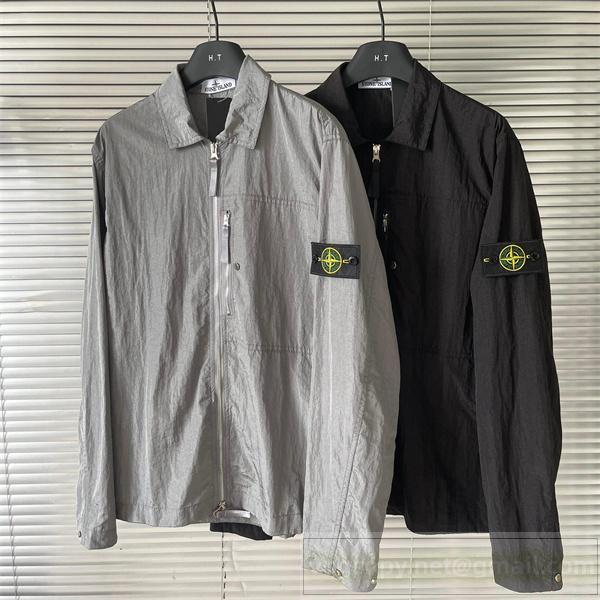 STONE ISLAND コピー ナイロンライト ジャケット コンパスロゴ 洗練 ストーンアイランド