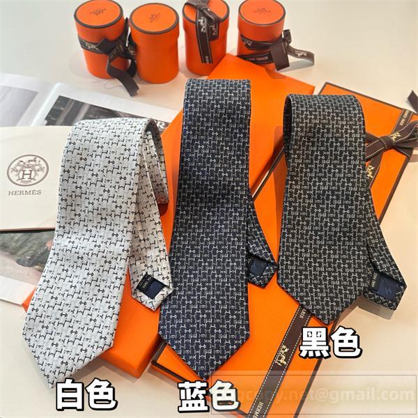 HERMES コピー ネクタイ コンテンポラリー 幾何学 Hパターン 洗練 エフォートレス エルメス