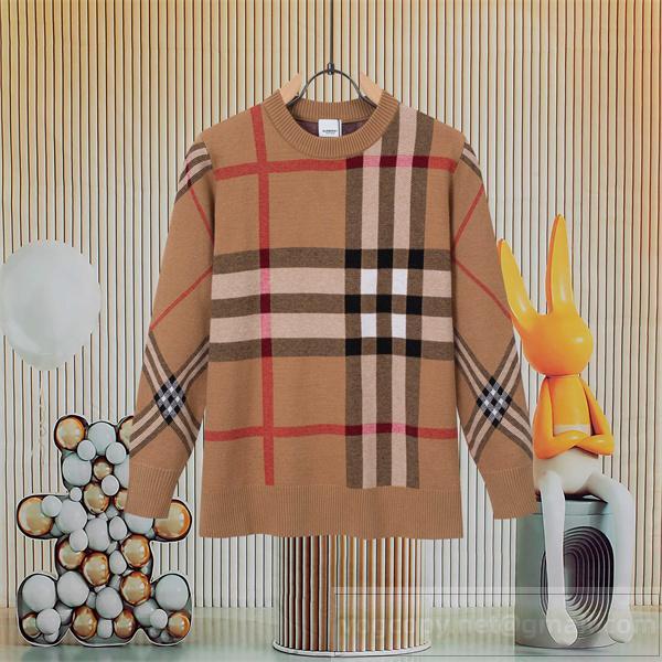 バーバリー スーパーコピー セーター クラシックチェック カジュアル クルーネック BURBERRY
