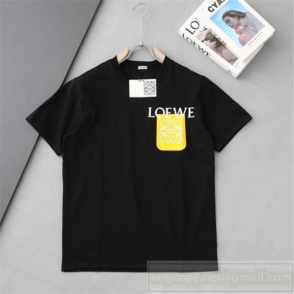 LOEWE スーパーコピー Tシャツ プレミアム ポケットプリント ロゴデザイン 高級 ロエベ