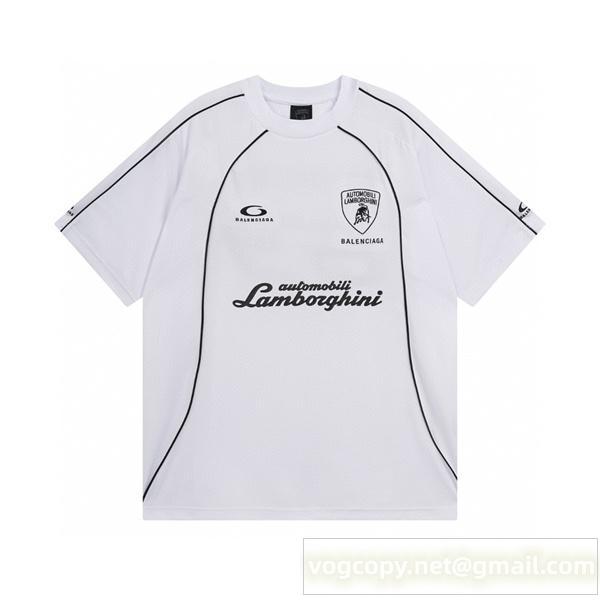 バレンシアガ スーパーコピー Tシャツ ランボルギーニ コラボ スポーツデザイン BALENCIAGA