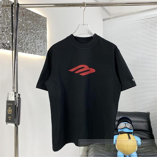  BALENCIAGA 偽物 Tシャツ ミニマルグラフィック ロゴプリント 注目 レア バレンシアガ