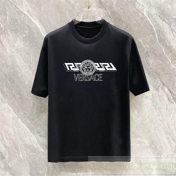 VERSACE スーパーコピー 快適 メジオメトリック 注目 ラグジュアリーTシャツ ヴェルサーチ