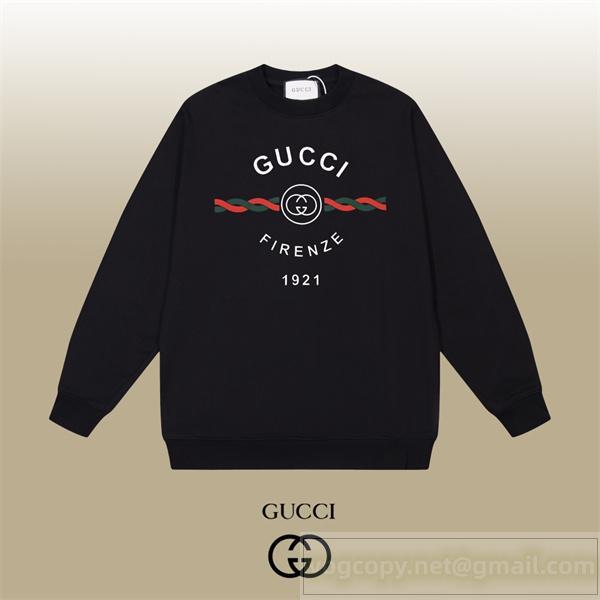 話題 Gucc1 偽物 トレーナー FIRNZE 1921 ロゴ 当店イチオシ スウェット 3色展開 Gucc1
