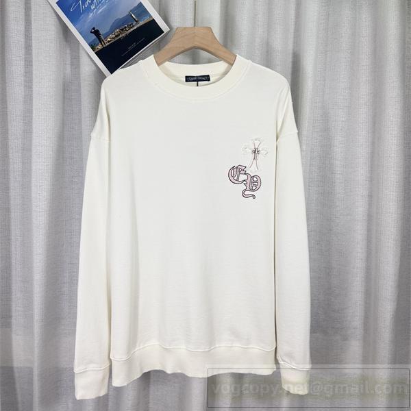 クロムハーツ  スーパーコピー スネーククロス ロゴ 大人気 トレーナー CHROME HEARTS