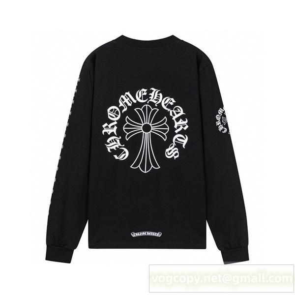 CHROME HEARTS 偽物 長袖シャツ クロスロゴ 人気ブランド ストリート 本格派 クロムハーツ