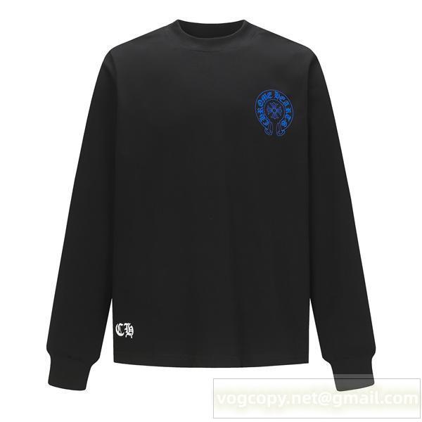 クロムハーツ コピー 長袖シャツ クロス ブルーライン モード系 ストリート CHROME HEARTS