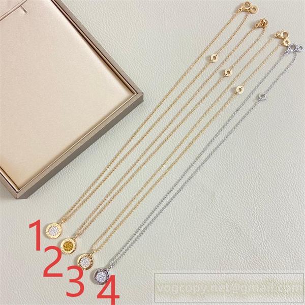 ブルガリ コピー ネックレス 可愛い 売れ筋 サークル  シンプル ジュエリー BVLGARI