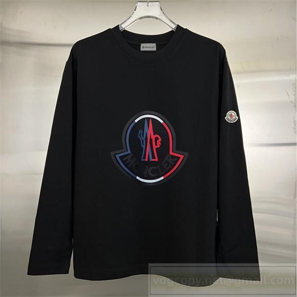 MONCLER 偽物 長袖Tシャツ 大胆ロゴ モード感 カジュアル クラシック モンクレール