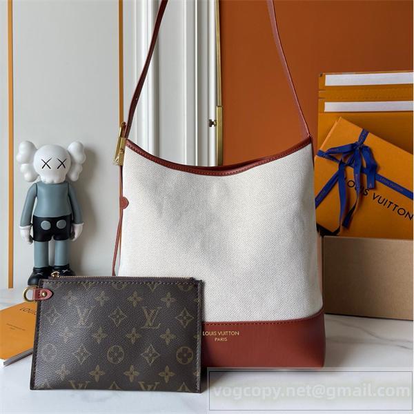 ルイヴィトン スーパーコピー  クラシック バケットバッグ キャンバス×レザー 大容量 LOUIS VUITTON