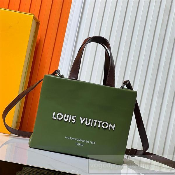LOUIS VUITTON スーパーコピー トートバッグ グリーンカラー シンプル モダン ルイヴィトン