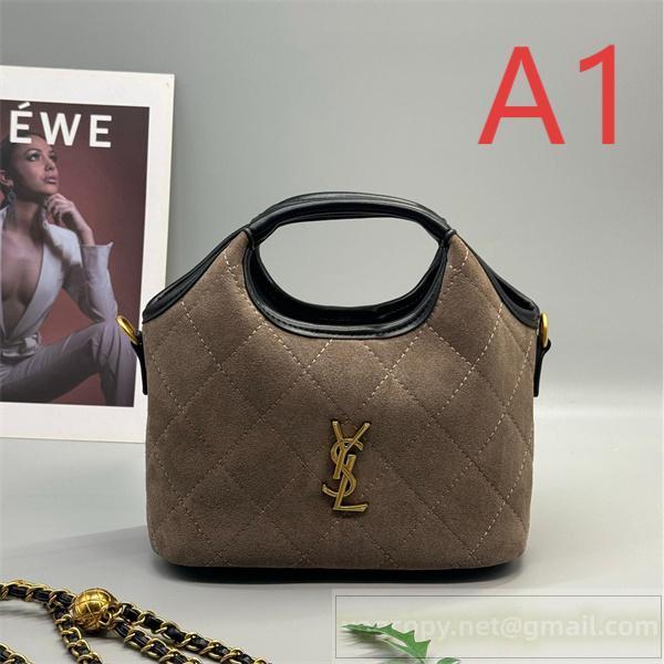  YSL コピー 高級 シック 多機能 おしゃれ スエード調2WAY ショルダーバッグ サンローラン