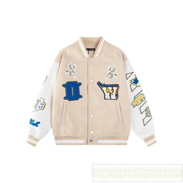 オフホワイト スーパーコピー ジャケット 柔和 ベージュホワイト カジュアル デザイン Off-White