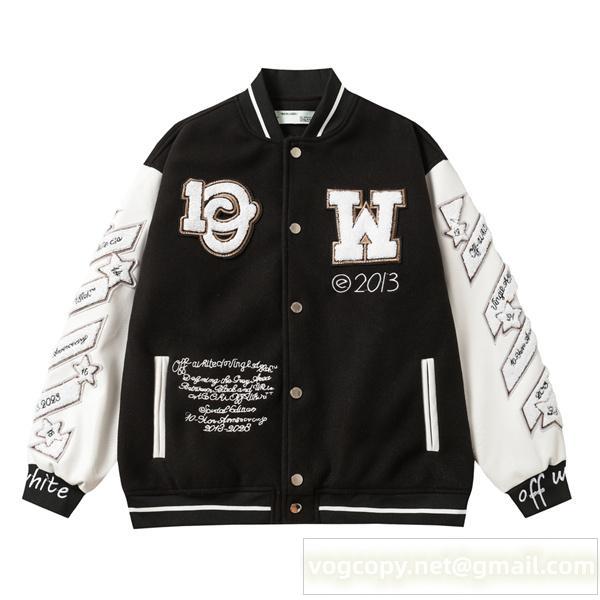 オフホワイト コピー ジャケット 洗練 モノトーン クラシック デザイン プレミアム Off-White