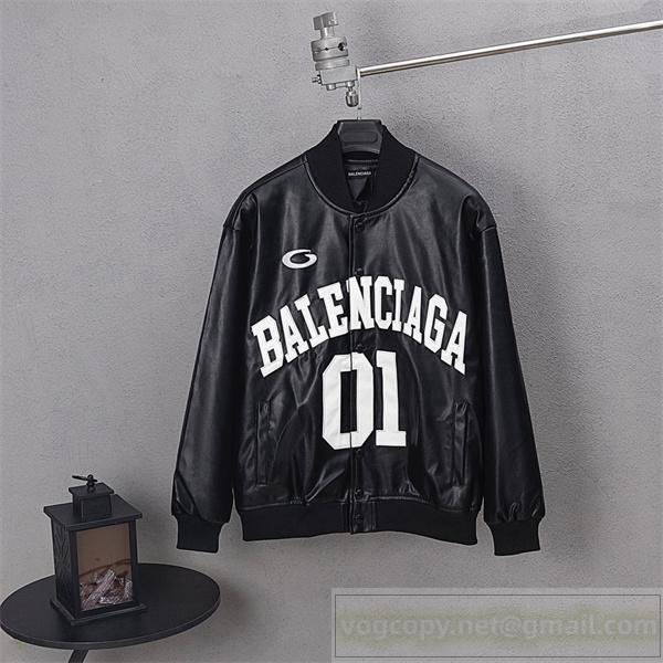 売れ筋 Balenciaga コピー レザージャケット クラシック スポーティ 人気 バレンシアガ