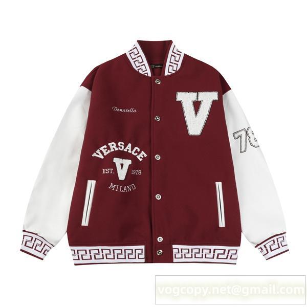 VERSACE コピー 高級感 スタイリッシュ バーシティ ジャケット 期間限定 人気 ヴェルサーチ