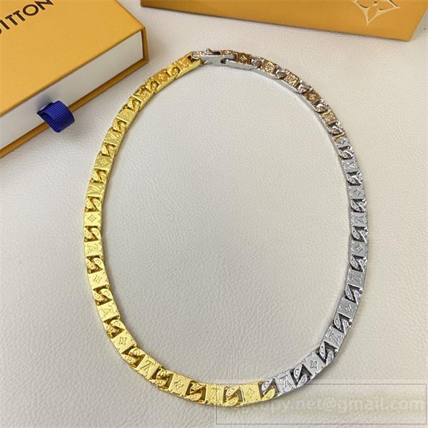 LOUIS VUITTON 偽物 ネックレス 上品 華やか ツートンチェーン かっこいい ルイヴィトン